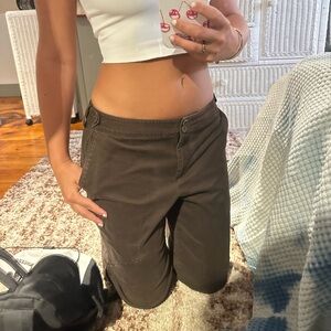 Brown low waisted pants